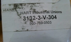 3132-3-V-304 HART INDUSTRIAL UNIONS - Picture 1 of 4