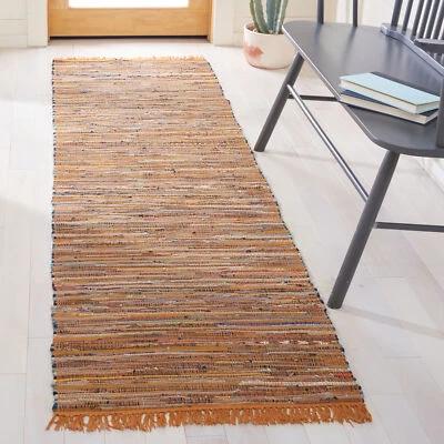 Safavieh Rag Rug GOLD / MULTI 2'-3" X 7' Runner - RAR127N-27 - Image 1 of 3