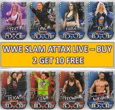 Topps WWE Slam Attax LIVE 2018 BASE SUPERSTAR cards #198 to #392