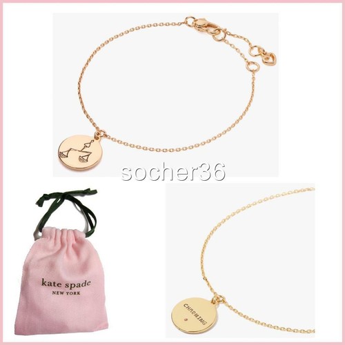 BRACCIALE KATE SPADE IN THE STARS LIBRA K5226 TONO ORO CON ASTUCCIO NUOVO CON SCATOLA $48