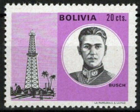 ZAYIX Bolivia RA28 MNH Postal Tax Stamps Pres German Busch Politician 062723S81M Cover