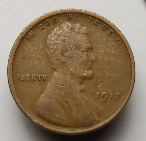 1917 wheat penny woody improper alloy mix us coin nice Lincoln wheat cent #219 Cover