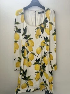 Dolce and Gabbana lemon print dress size 36 - Picture 1 of 7