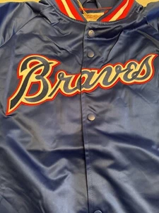Mitchell & Ness Atlanta Braves MLB Cooperstown Collection Men's Jacket Large - Picture 1 of 7