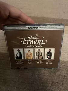 Ernani: Verdi Opera Italian 3 CD Box Set with Libretto Lamberto Gardelli - Picture 1 of 6