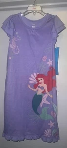 Disney Store Ariel The Little Mermaid Girls Short Sleeve Nightgown SZ 5/6 NWT!  - Picture 1 of 4