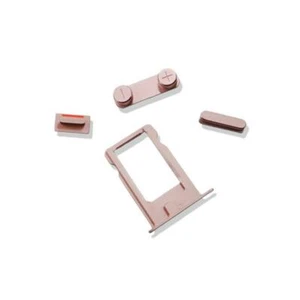 KIT TASTI VOLUME VIBRAZIONE CON CARRELLO SLOT SIM GOLD ROSA PER IPHONE SE A1662 - Imagen 1 de 1
