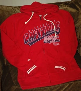 Felpa con cappuccio Washington Capitals! Mitchell & Ness Uomo Medium NUOVO con etichette! - Foto 1 di 4