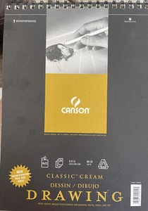 Almohadilla de dibujo Canson Artist Series 9""X12""-Crema clásica 24 shts 702-4001 libre de ácido - Imagen 1 de 3