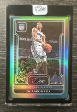 De’Aaron Fox 2022-23 Panini One And One GREEN 2/5 SSP - Sacramento Kings