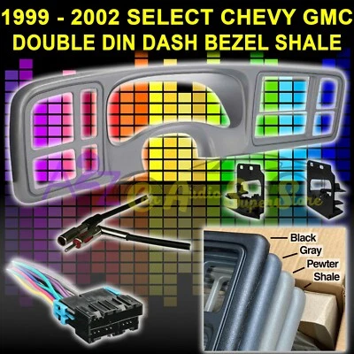 99-2002 GM CAMIÓN Y SUV DOBLE DIN COCHE RADIO ESTÉREO INSTALACIÓN TABLERO KIT DP-3002SHL Foto 1 de 4
