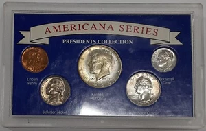 Serie Americana 1964: Collezione Presidenti, con metà, quarto e centesimo argento 90% - Foto 1 di 2
