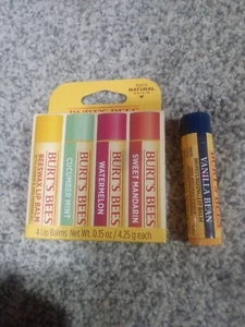 Burt's Bees Freshly Picked 4 Pack, Bonus Vanilla! - Picture 1 of 1