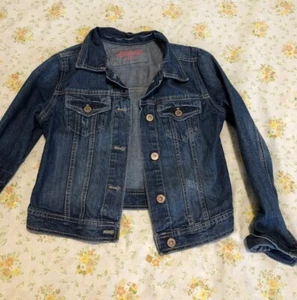 MUDD Girls Blue Jean Denim Jacket Size 12 - Picture 1 of 2