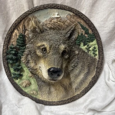 Bradford Exchange The Wolf Faces of The Wild 1st Issue Decorative Plate 1994 - Image 1 of 4