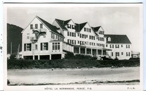 Canadá Perce QC - Hotel La Normandie antigua foto real postal - Imagen 1 de 3