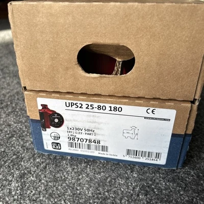 Grundfos UPS2 25-80 180 Light Commercial Heating Circulating Pump 98707848 - Image 1 of 2