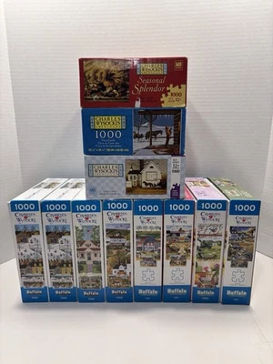 Charles Wysocki 1000 Piece Puzzle Lot Of 11 - Seasonal Splendor | Americana - Image 1 of 4