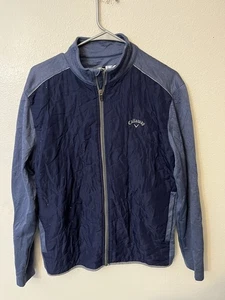 Callaway Weather Series Blue Quilted Shield Full Zip Golf Jacket Men’s M - Picture 1 of 6