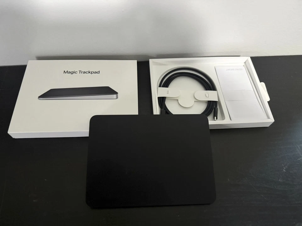 Apple Magic Trackpad 2 BLACK A1535 Bluetooth Wireless Lightning with box - Image 1 of 4