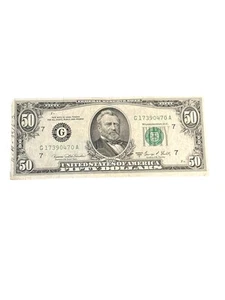 1969C $50 Federal Reserve Note – Chicago District – Romana Bañuelos Signature - Picture 1 of 7