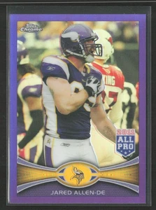 Jared Allen 2012 Topps cromo #154 refractores púrpura/499 Minnesota Vikings - Imagen 1 de 2