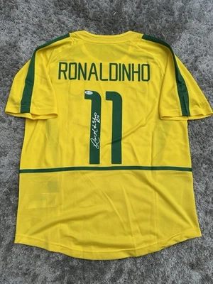 Ronaldinho Brazil Signed Jersey, Beckett Authentication  - image 1 of 4