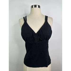 Worthington Babydoll Stretch Y2K Metallic Fairy Grunge Women’s Tank Top L - Picture 1 of 9