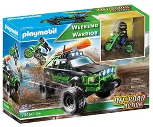 PLAYMOBIL - 70460 - OFF-ROAD VEHICLE AND MOTOCROSS - NEW AND SEALED BOX - Image 1 of 1