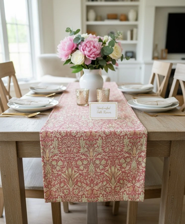 William Morris Snakeshead Table Runner, 200 x 30cm - Image 1 of 1