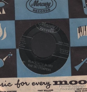 Hear 1963 Ski Stompers Rock n Roll Instruml - 45 Blacksmith Blues b/w Frump - Bild 1 von 1