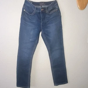 NWT DG2 by Diane Gilman Blue Denim Straight Cut High Rise Jeans Women 10 - Picture 1 of 7