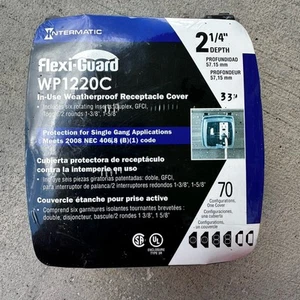 INTERMATIC WP1220C IM EINSATZ WETTERFESTE STECKDOSENABDECKUNG FLEXI-GUARD 20 VERFÜGBAR - Bild 1 von 3