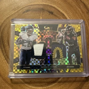 2024 Panini Select Gold Multiverse Derrick Henry Dual Patch 1/10 #MP-DHY Bookend - Bild 1 von 4