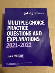 2021-2022Kaplan MBE Multiple Choice Practice Questions Answers Explanations Read - Picture 1 of 14