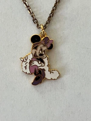 Vintage Late 1980s or Early 1990s Disney Minnie Mouse Pendant on 18" Necklace - Image 1 of 4