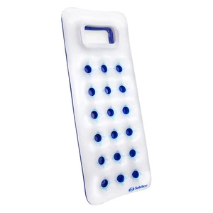 Swim Central 75" Blue White 18-Pocket Fashion Inflatable Pool Mattress Float - Picture 1 of 3
