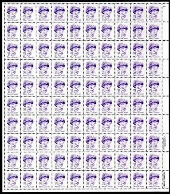 Scott #2181 Mary Cassatt Sheet of 100 Stamps - MNH P#1 - Image 1 of 2
