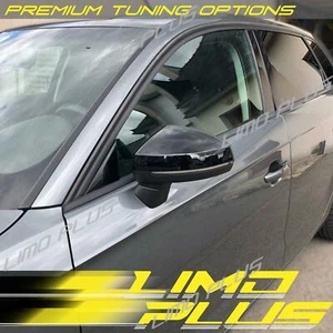 Gloss Black Mirror Cover Caps for 2014-2020 AUDI A3 8V S3 RS3 w/ Lane Assist - Picture 1 of 12