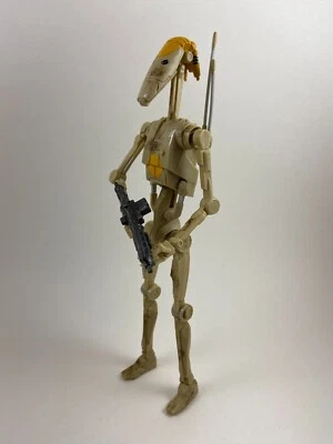 Custom Star Wars 6in Black Series OOM-9 Battle Droid Commander Figure windu mace - Image 1 of 3