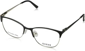 GUESS GU2583 Matte Black 002 Metal Optical Eyeglasses Frame 55-17-140 2583 RX AB - Picture 1 of 4