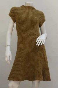 Vintage Rib Knit Wool Sweater Dress Made In Italy By Benetton Size Small-Medium - Picture 1 of 9