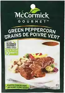 12X McCormick Gourmet, Sauce Mix, Green Peppercorn, 38g, Fresh from Canada - Picture 1 of 1