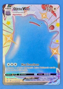 Ditto VMAX SV119 Pokémon Juego de Cartas Coleccionables 2021 Shining Fates Bóveda Brillante Casi Nuevo - Imagen 1 de 3