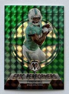 Tyreek Hill 2023 Mosaic Epic Performers Insert Green Prizm Parallel DOLPHINS - Picture 1 of 2