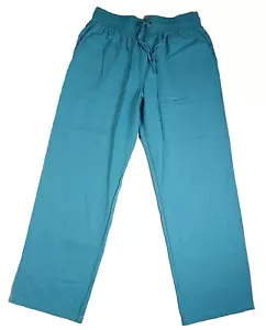 High Waist Pants Drawstring Loose Fit Trousers with Pockets Womens Size Large - Picture 1 of 6