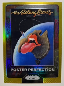 2025 Panini Prizm Rolling Stones GOLD POSTER PERFECTION #6 1/10 SSP - Picture 1 of 2