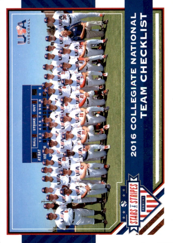 2017 USA Baseball Stars and Stripes Baseball Card Pick - Image 1 of 1
