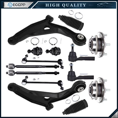 Front Wheel Hub Bearing Tie Rod Sway Bar Control Arm For 2009-2015 Dodge Journey — 第 1/4 张图片