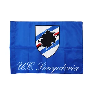U.C. Sampdoria Bandiera Poliestere Prodotto Ufficiale Logo Misura 100X140 cm - Picture 1 of 1